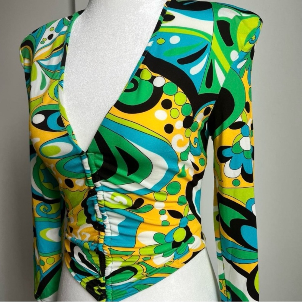 NWOT Vibrant Multicolor Zara Women's Top